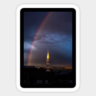 Rainbow Steeple Sticker